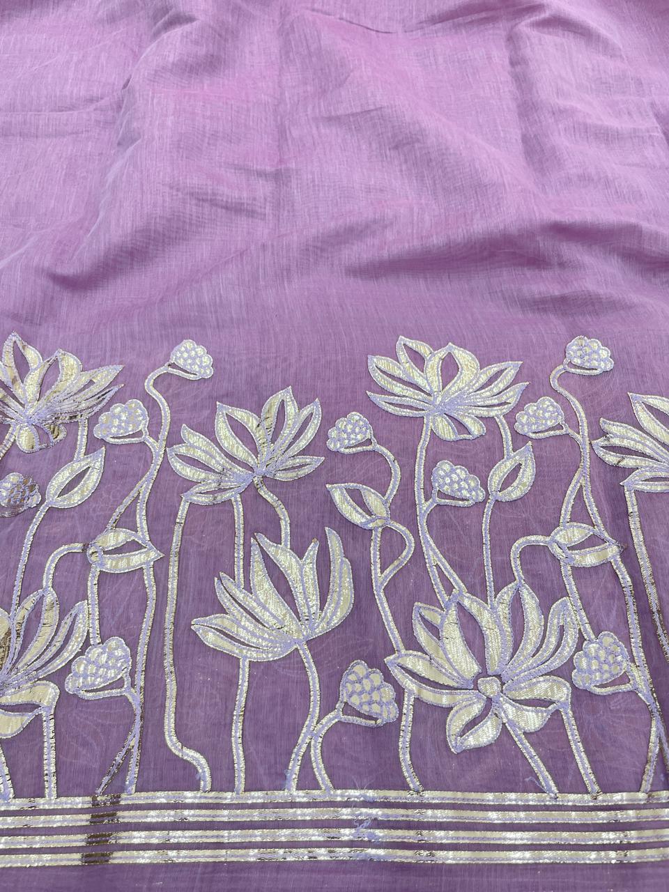Chanderi Gota Embroidery