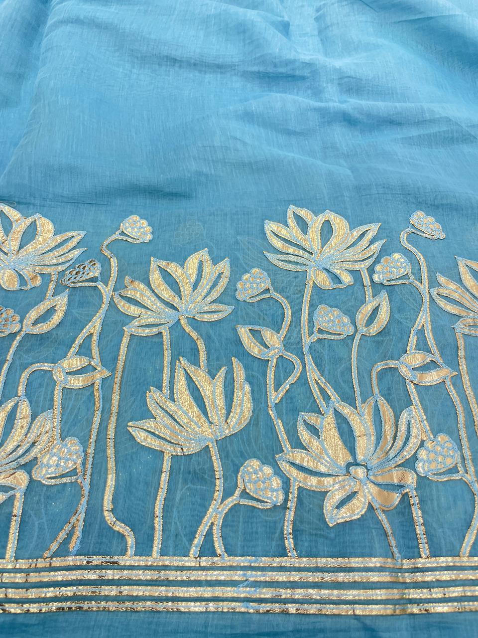 Chanderi Gota Embroidery