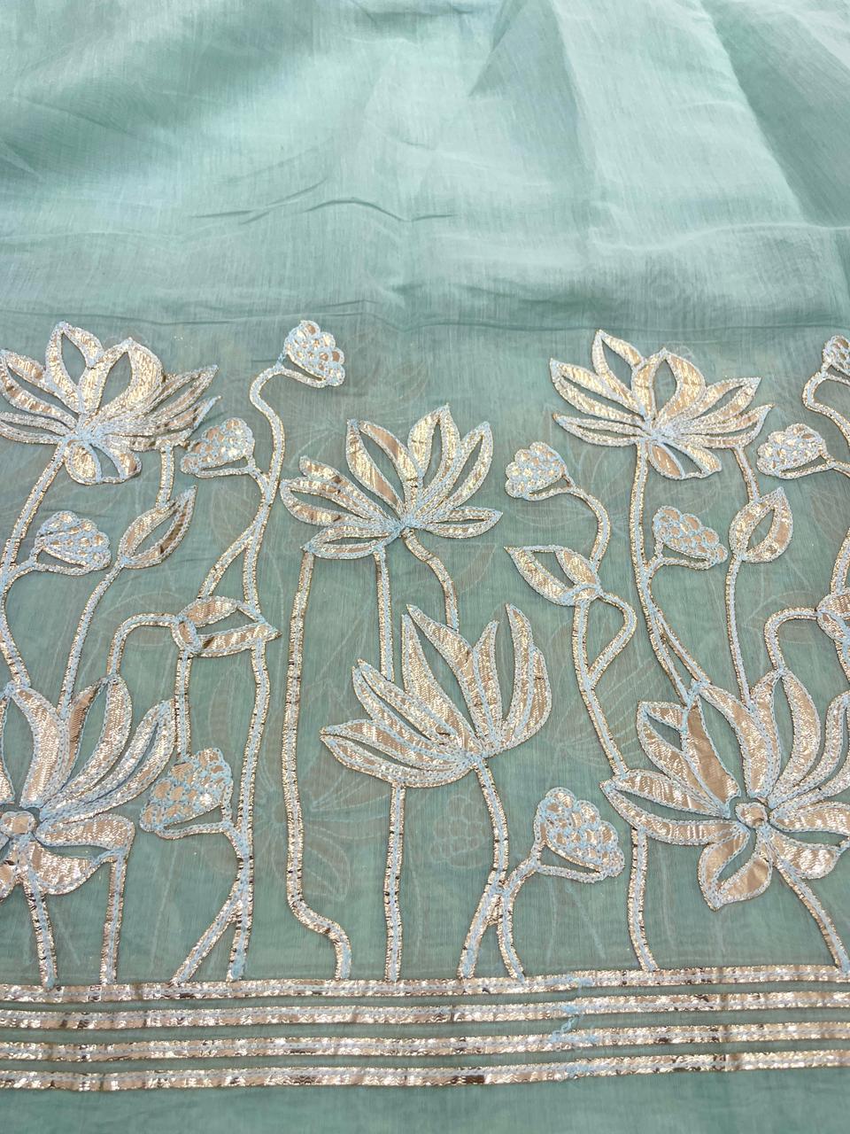 Chanderi Gota Embroidery