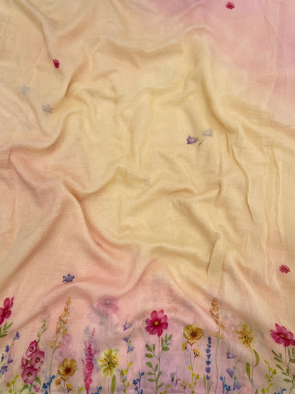 Chanderi Shaded Print (54"inch)