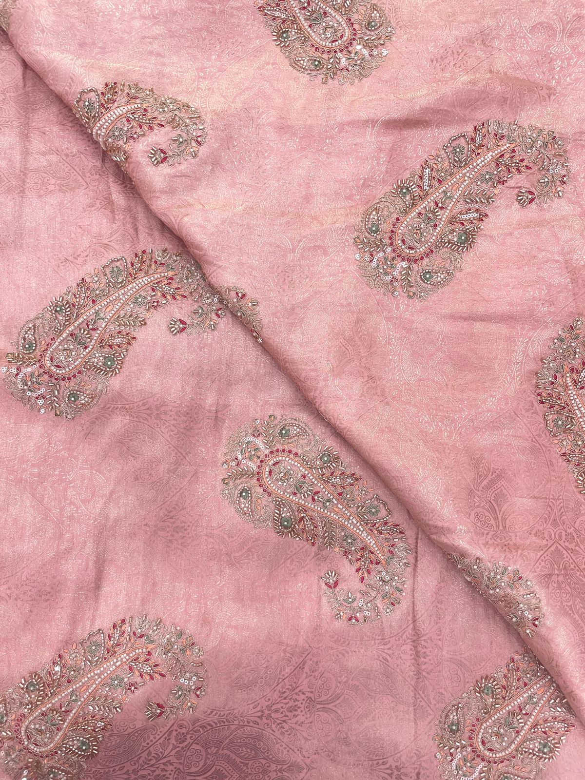 Banarasi Brocade With Beads Embroidery