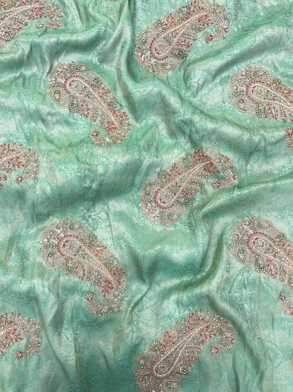 Banarasi Brocade With Beads Embroidery