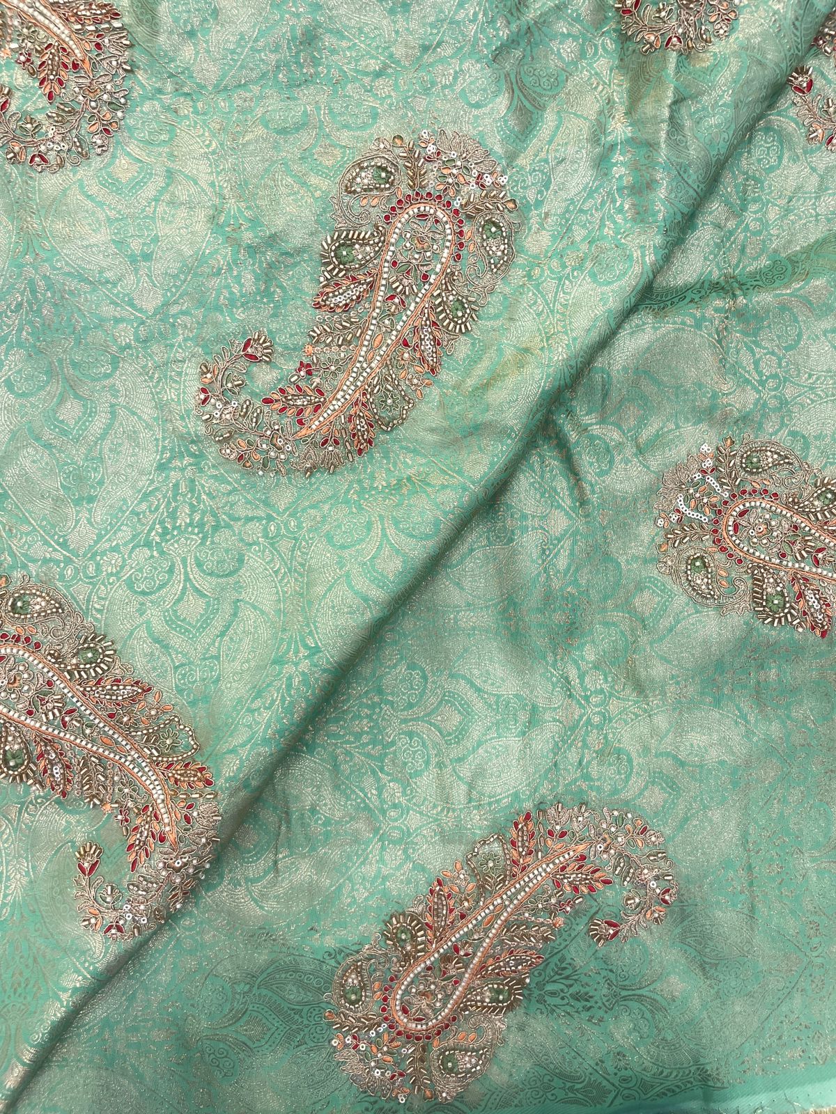 Banarasi Brocade With Beads Embroidery