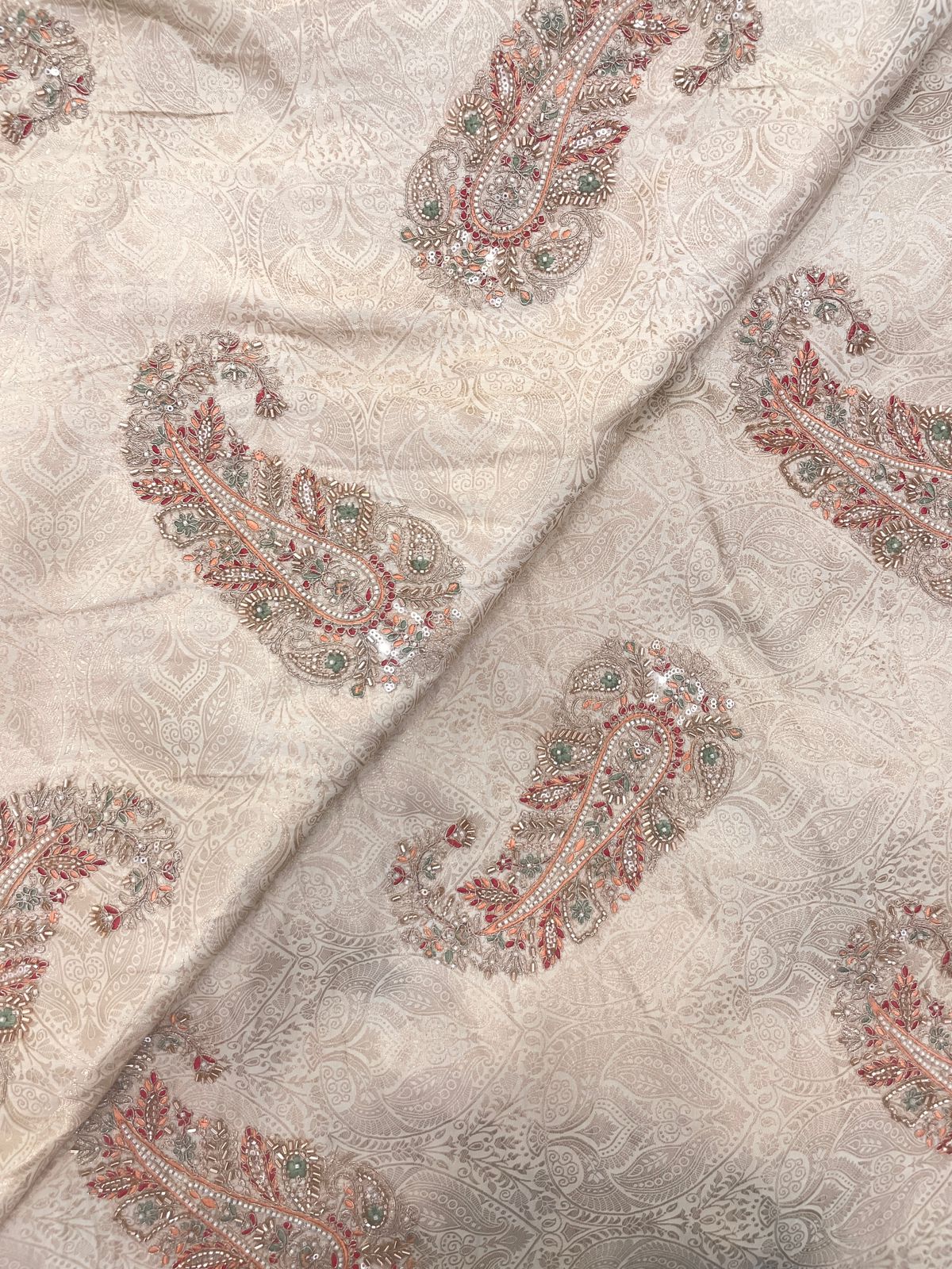Banarasi Brocade With Beads Embroidery