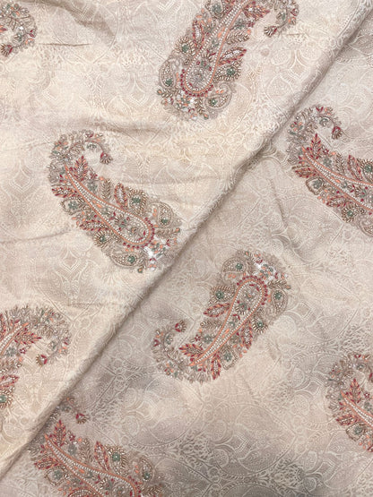 Banarasi Brocade With Beads Embroidery
