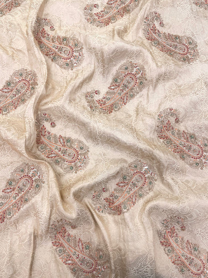 Banarasi Brocade With Beads Embroidery