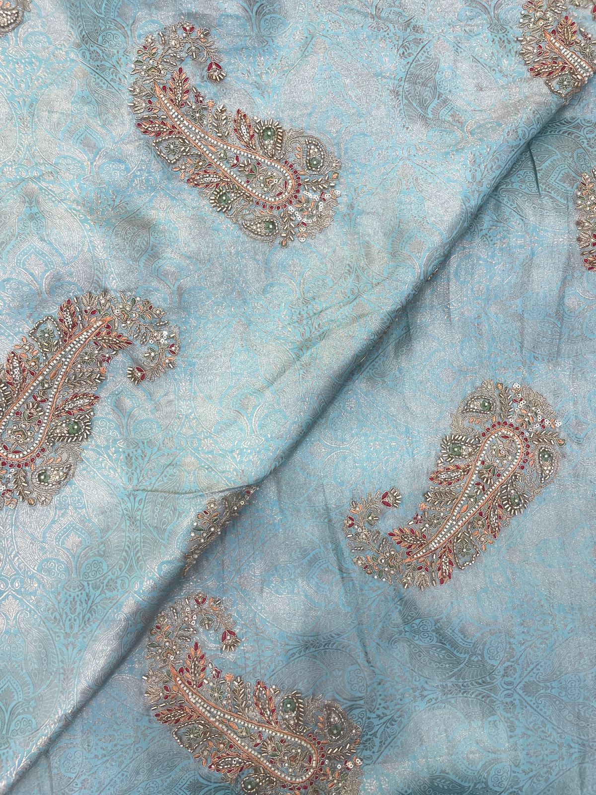 Banarasi Brocade With Beads Embroidery