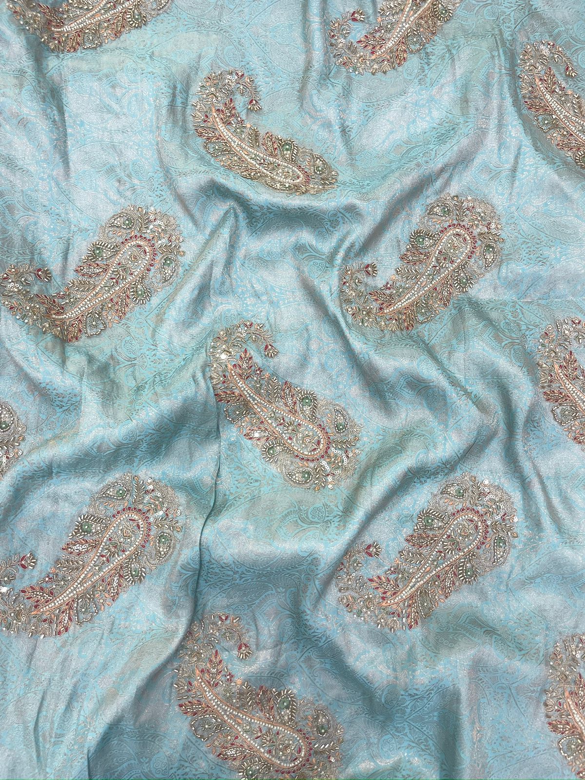 Banarasi Brocade With Beads Embroidery