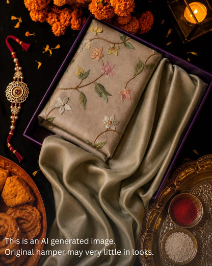 Rakhi Special Pure Organza Set