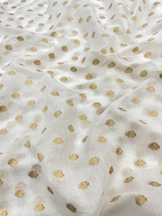 Chanderi Jacquard Dyeable