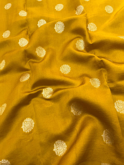 Pure Dupion Zari Butti (Colours Available) 44"Inch
