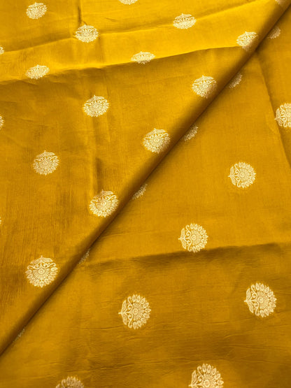 Pure Dupion Zari Butti (Colours Available) 44"Inch