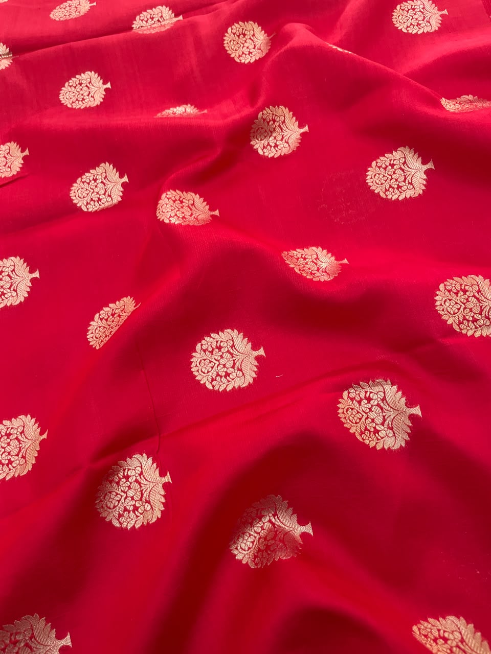 Pure Dupion Zari Butti (Colours Available) 44"Inch