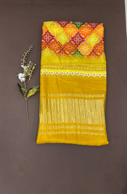 Gazi Silk Printed Dupatta