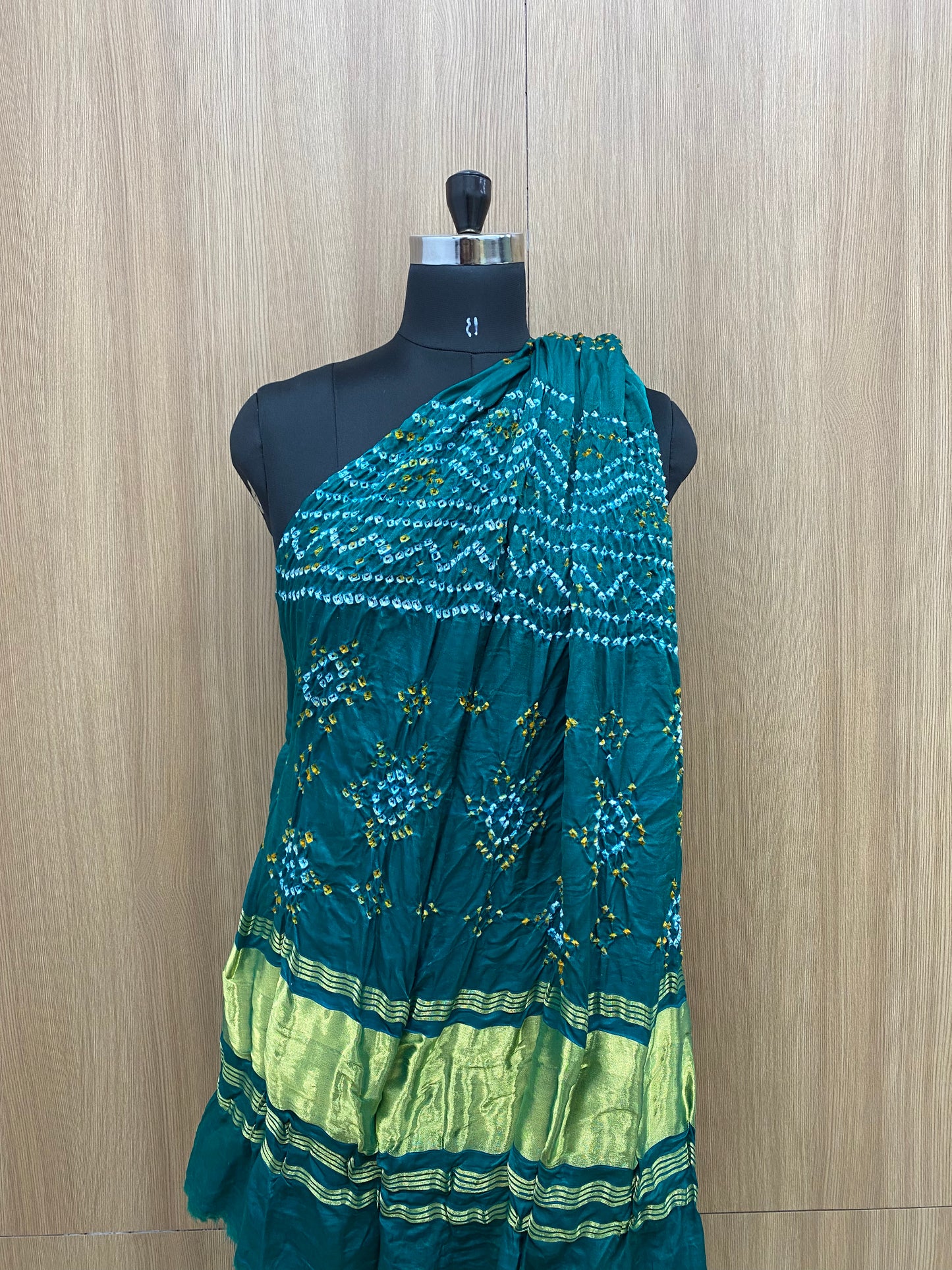 Gazi Silk Hand Bandhani Dupatta