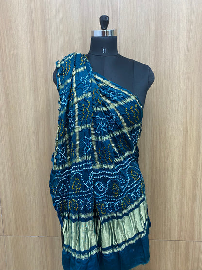 Gazi Silk Hand Bandhani Dupatta