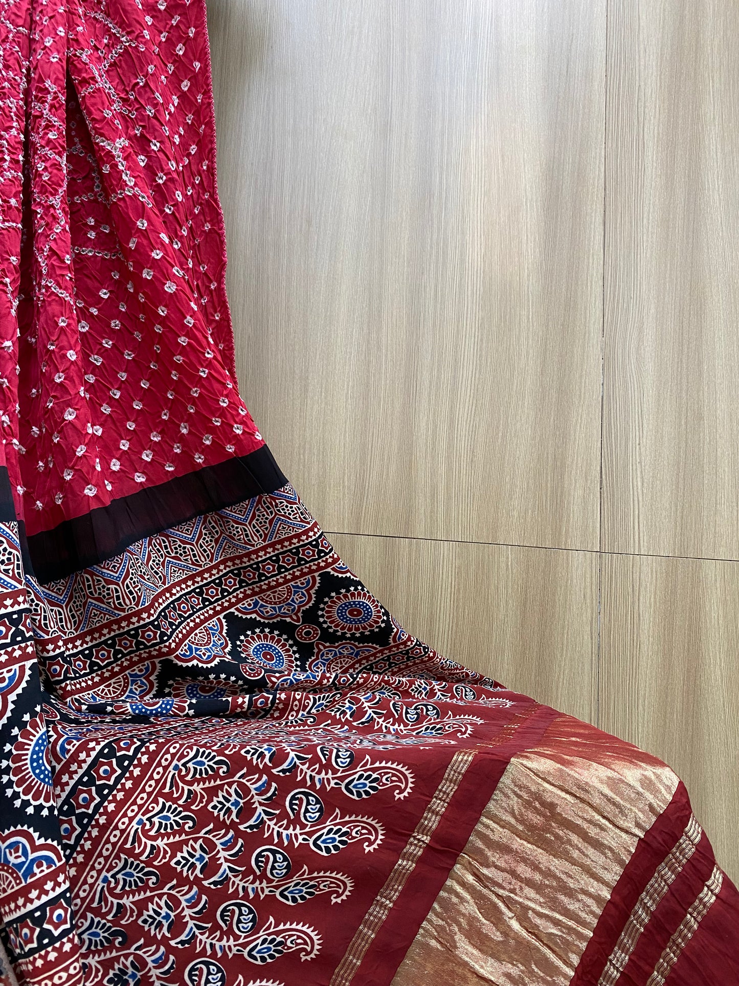 Gazi Silk Hand Bandhani Dupatta