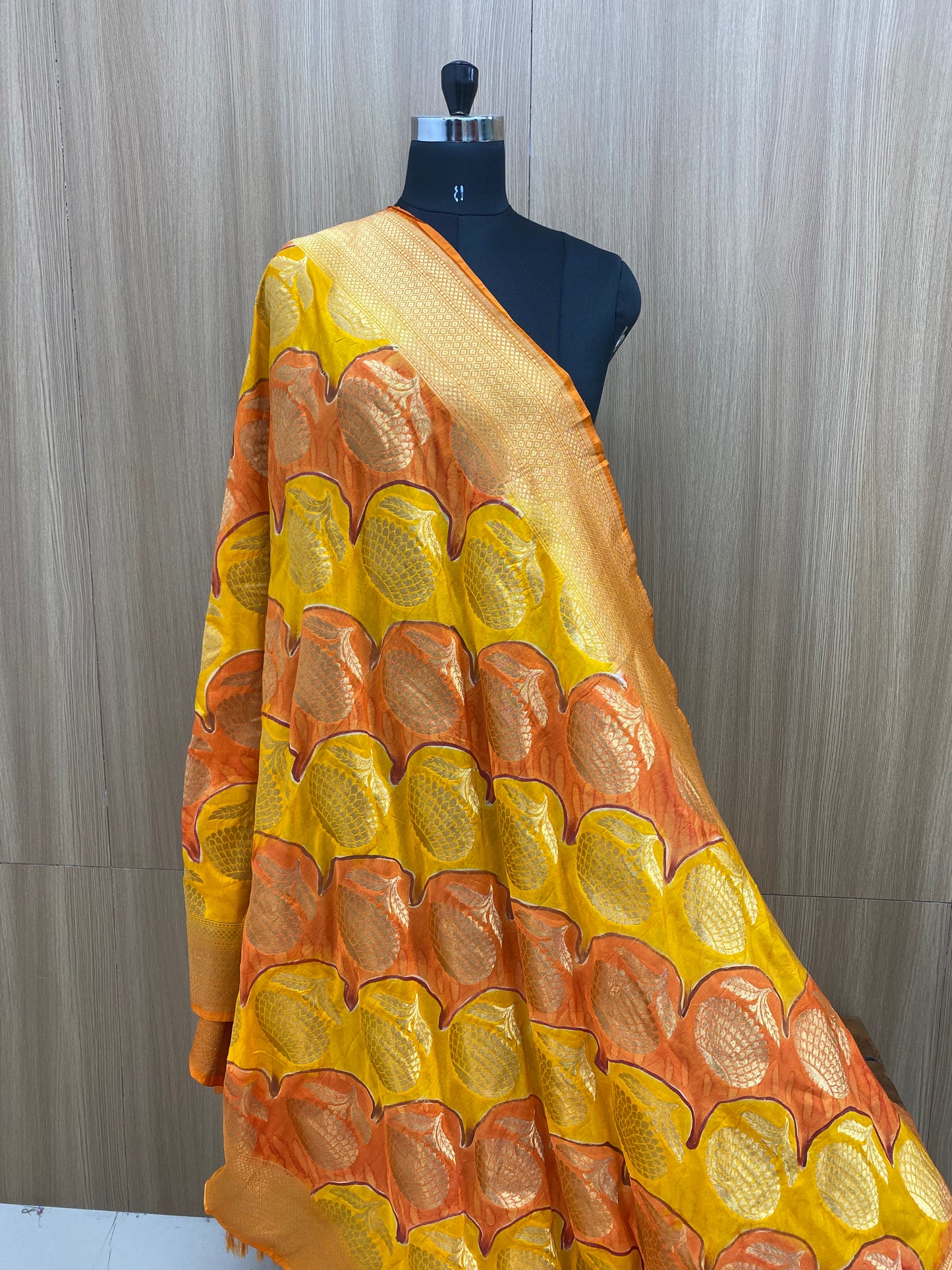 Pure Banarasi Silk Zari Dupatta (Colours Available)