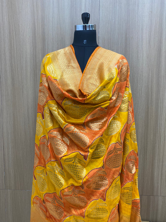 Pure Banarasi Silk Zari Dupatta (Colours Available)