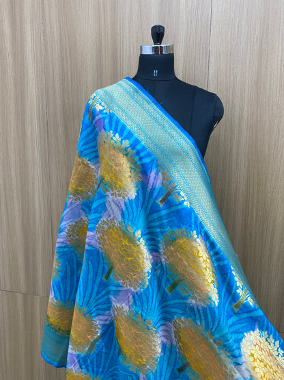 Pure Banarasi Silk Zari Dupatta