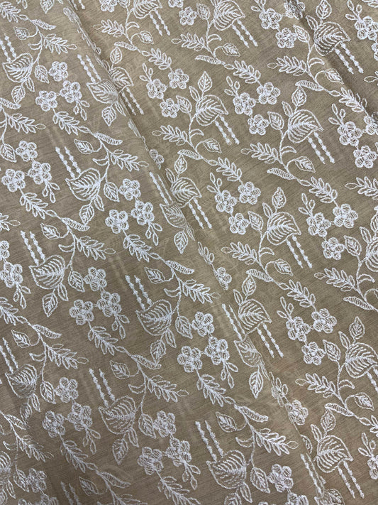 Munga Silk Embroidery (Dyeable)