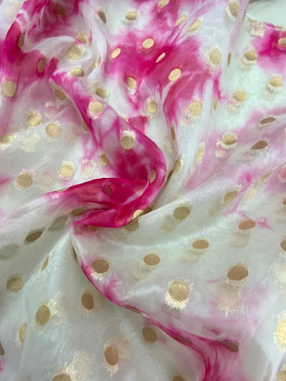 Organza Jacquard With Tie and Dye