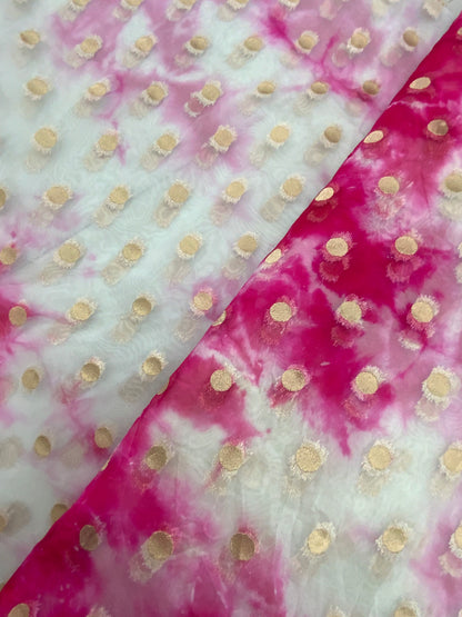 Organza Jacquard With Tie and Dye