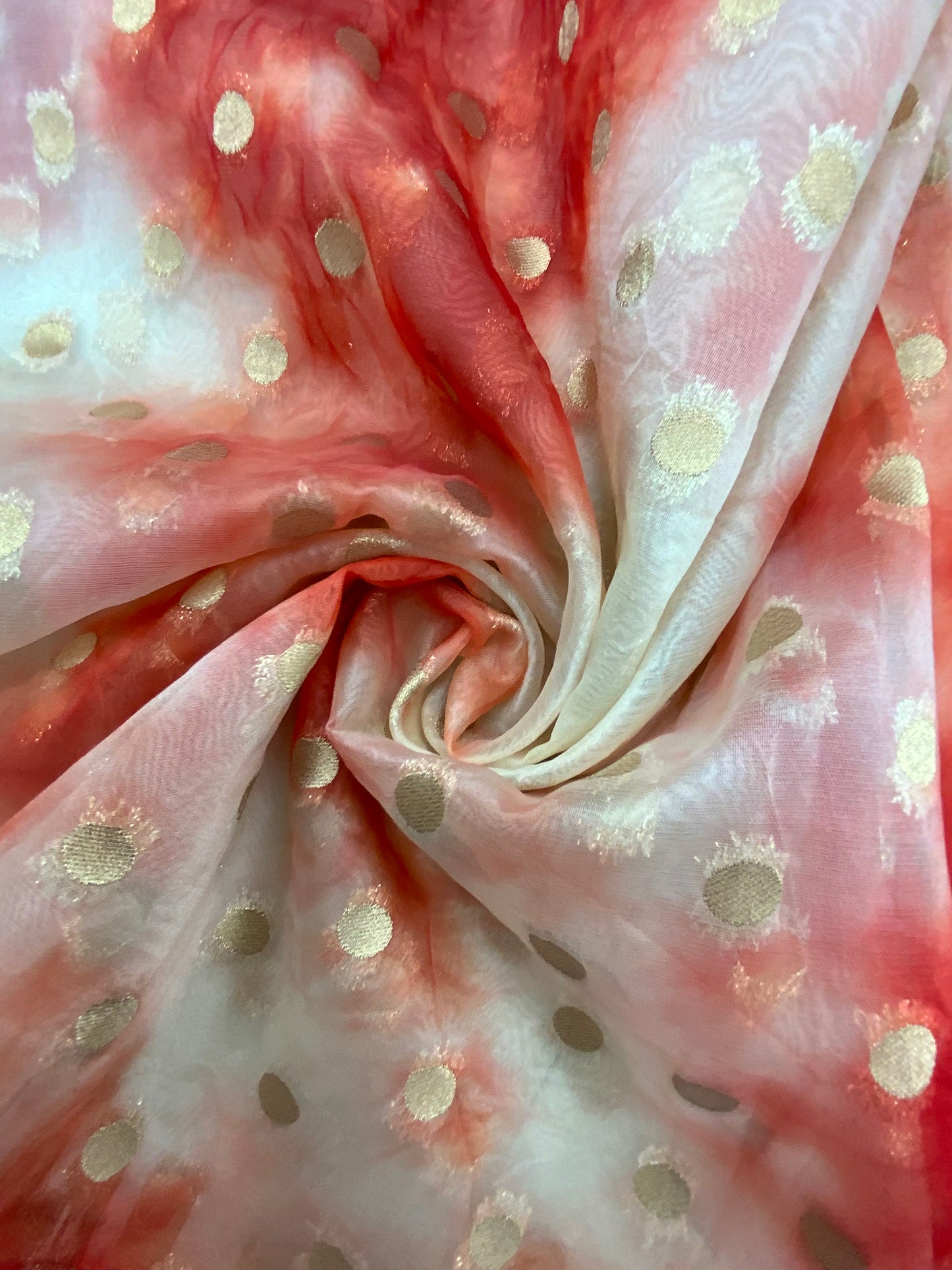 Organza Jacquard With Tie and Dye