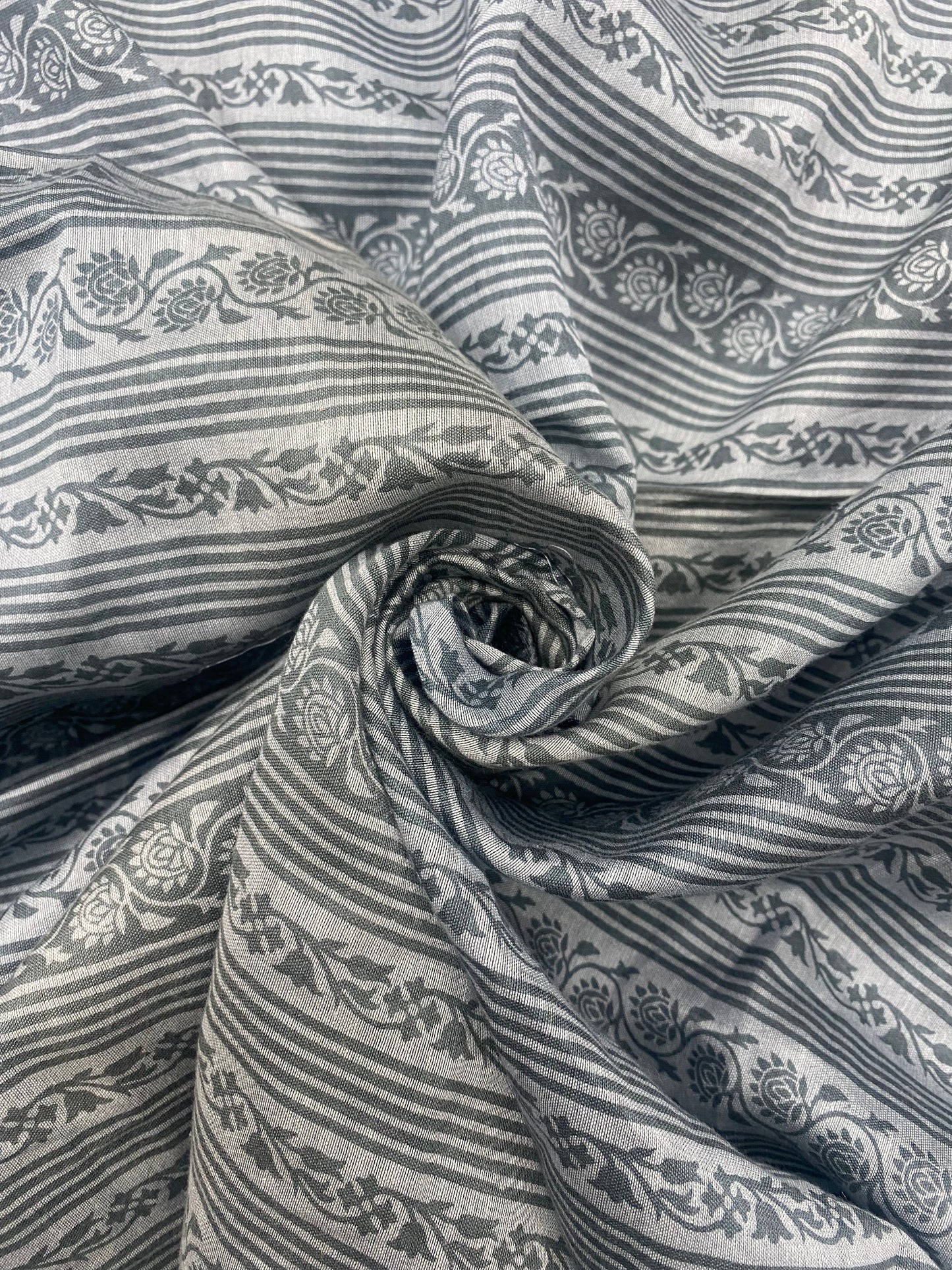 Pure Chanderi Silk With Print (Colours Available)