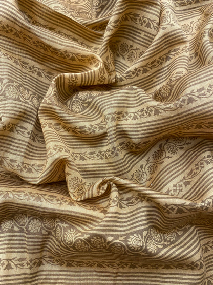 Pure Chanderi Silk With Print (Colours Available)