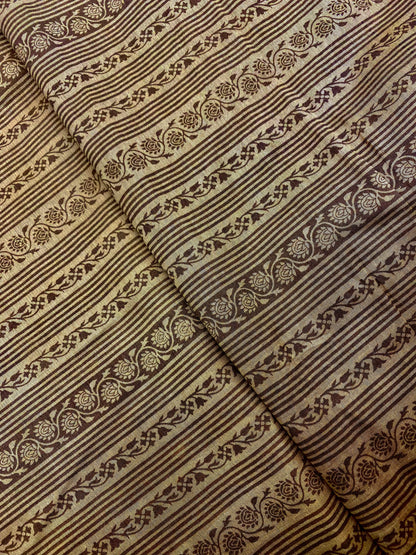 Pure Chanderi Silk With Print (Colours Available)