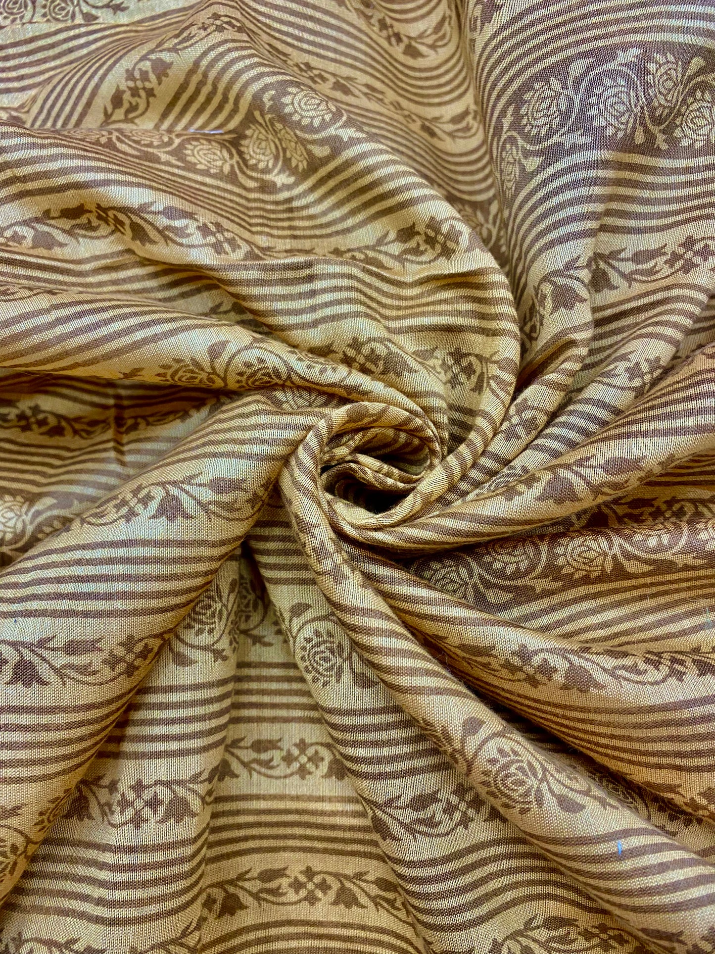 Pure Chanderi Silk With Print (Colours Available)