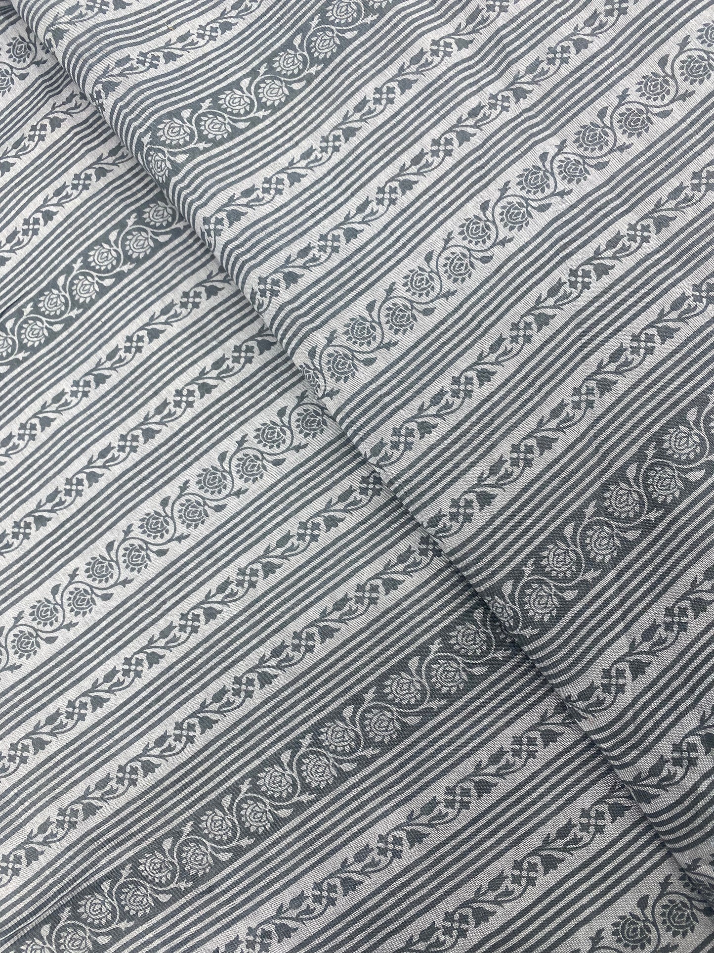 Pure Chanderi Silk With Print (Colours Available)