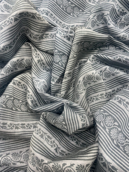 Pure Chanderi Silk With Print (Colours Available)