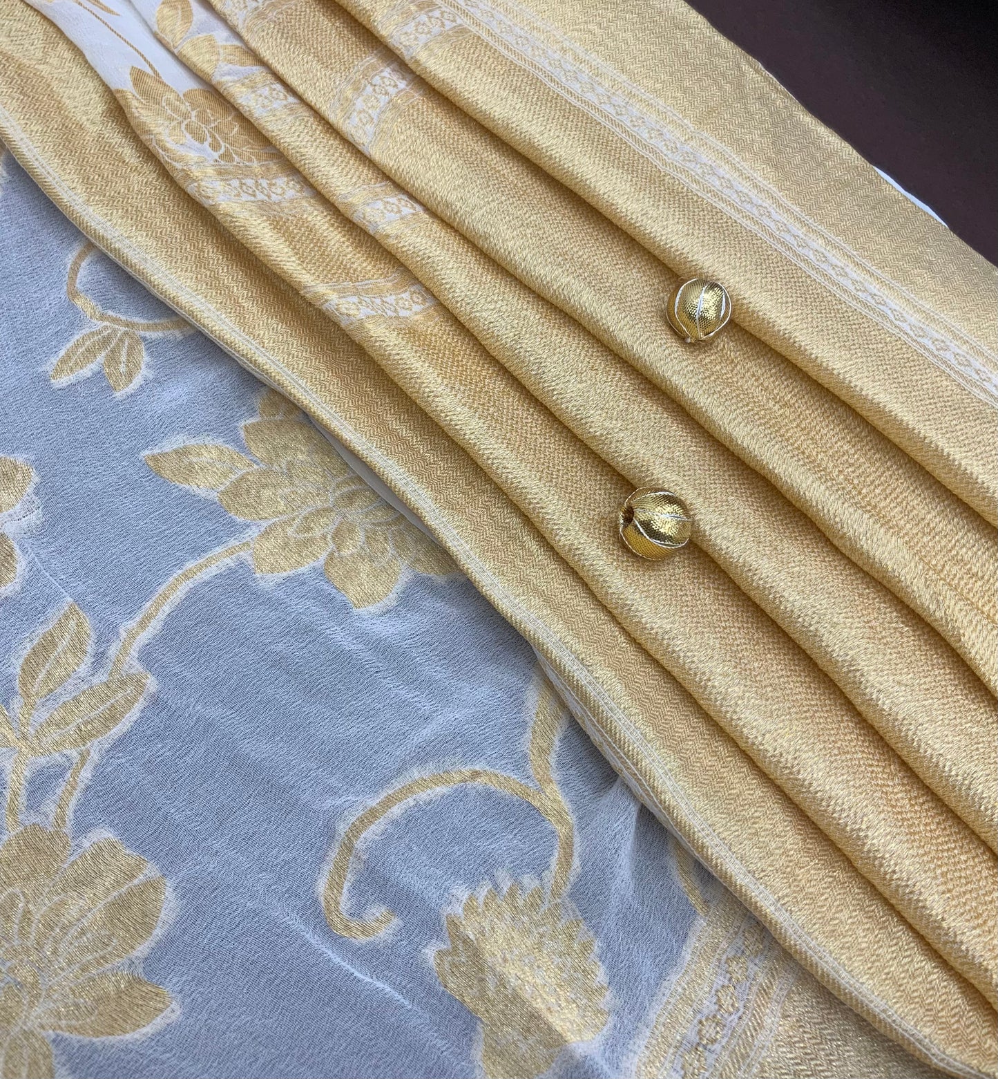 Pure Khadi Georgette Sarees (Dyeable)